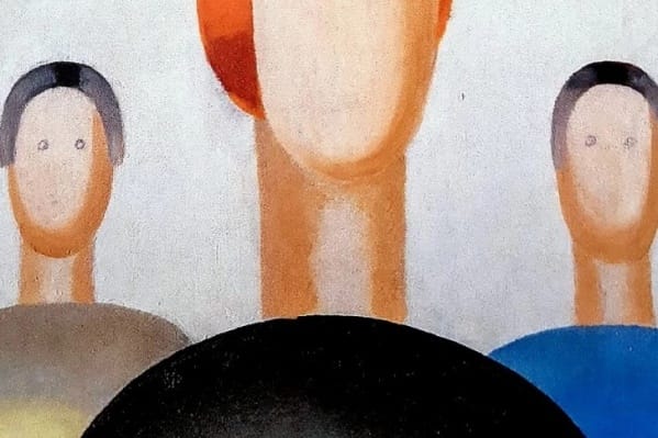 «Стоят ребятишки, обсуждают, почему нет глаз. Никакой красоты» — экс-охранник «Ельцин-центра» объяснил порчу картины Анны Лепорской